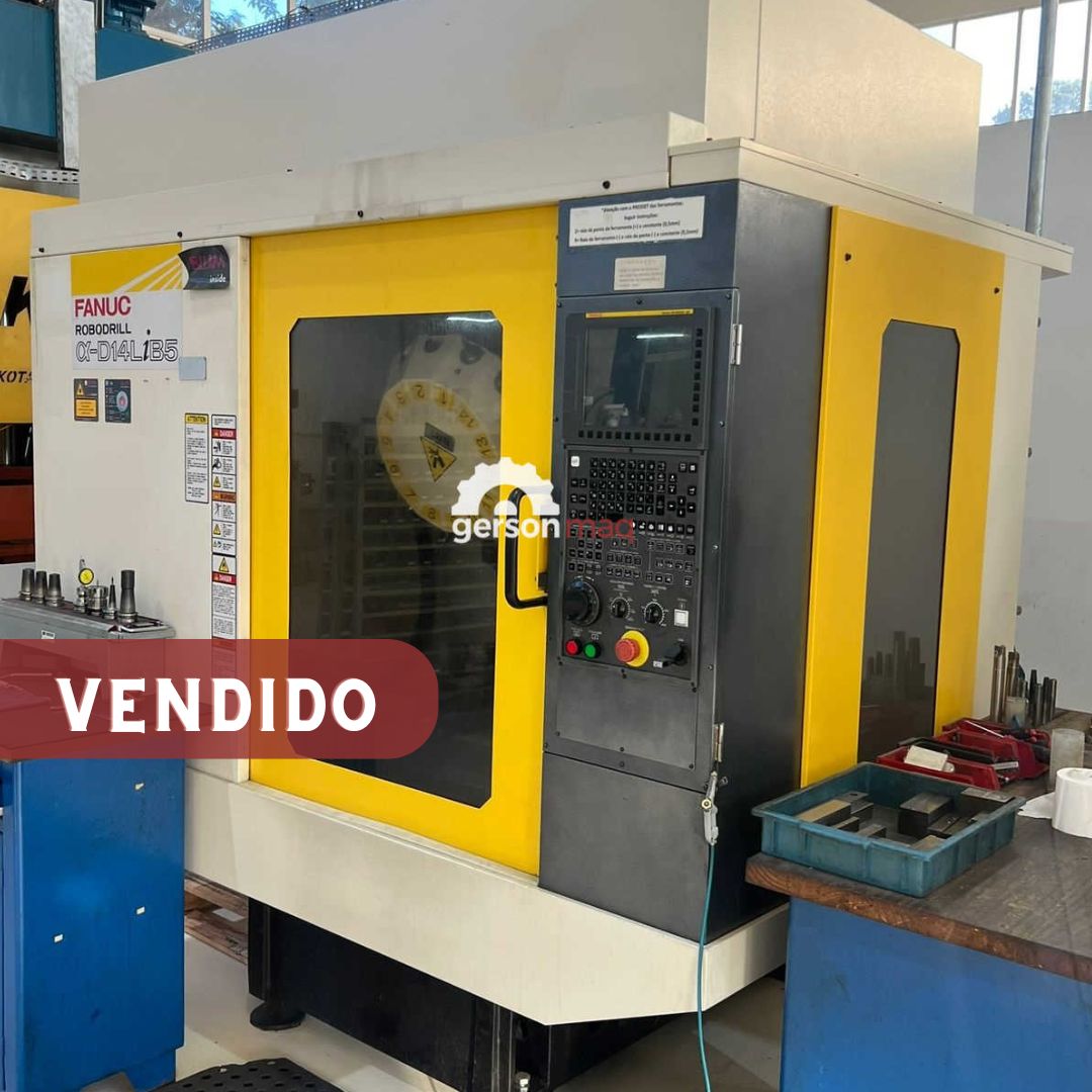 CENTRO DE USINAGEM HIGH SPEED FANUC ROBODRILL a-D14LiB5 ano 2017